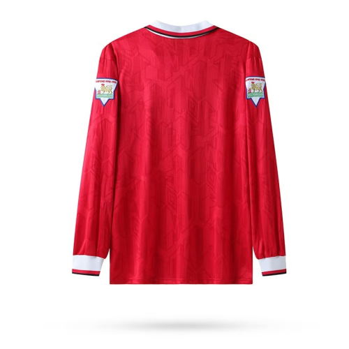 1992-1993 Manchester United Home Long sleeves Retro Soccer Jersey