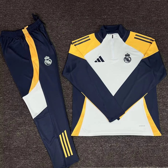 24-25 Real Madrid High Quality Half Pull Tracksuit