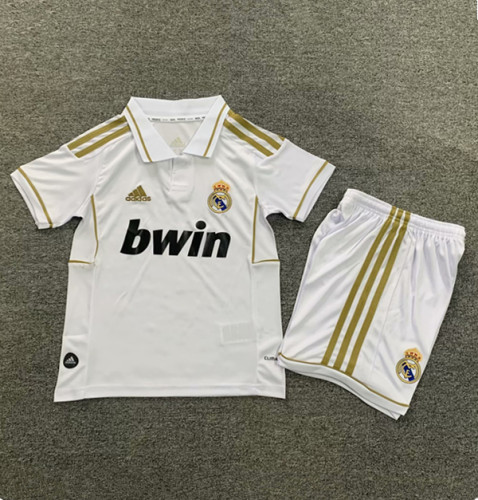 2011-2012 Real Madrid Home Retro Kids Soccer Jersey