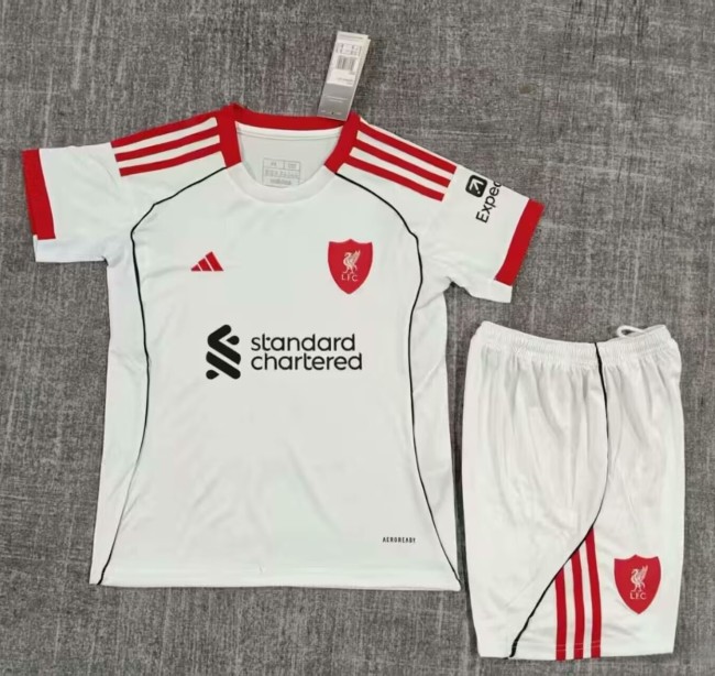 25-26 Liverpool Away Kids Soccer Jersey