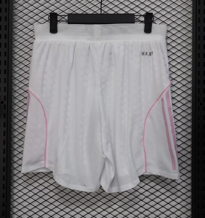 25-26 Juventus White Player Version Shorts Pants