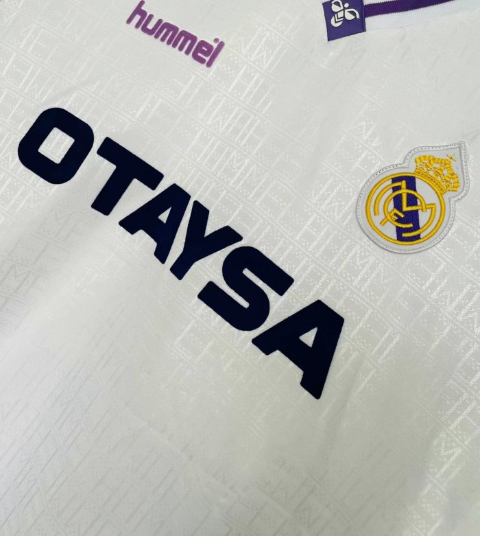 1990-1992 Real Madrid Home Retro Soccer Jersey