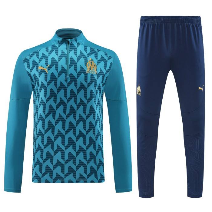 24-25 Marseille High Quality Half Pull Tracksuit