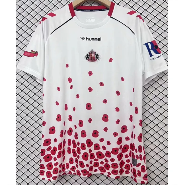 24-25 Sunderland White Commemorative Edition Fans Soccer Jersey