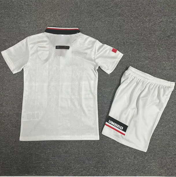 1998-1999 Manchester United Away Retro Kids Soccer Jersey