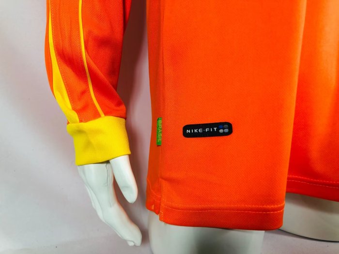 1998 Brazil Long sleeves Retro Soccer Jersey