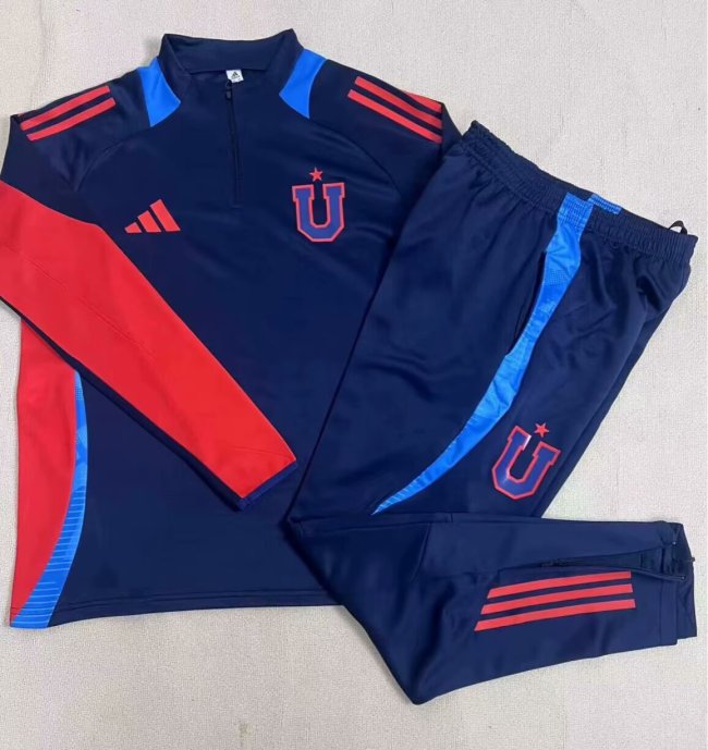 25-26 Universidad De Chile High Quality Half Pull Tracksuit