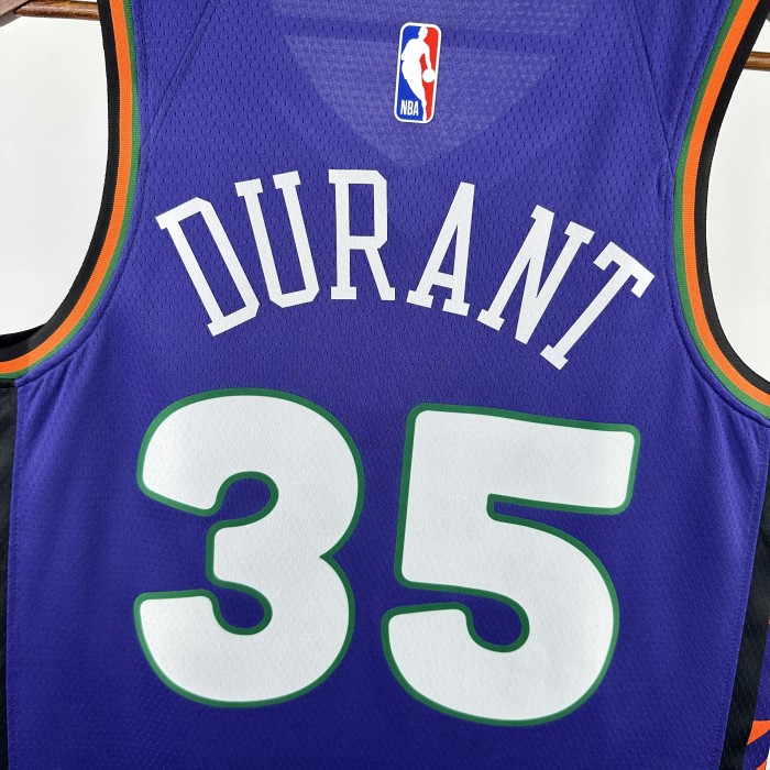 24-25 SUNS DURANT #35 Purple City Edition Top Quality Hot Pressing NBA Jersey
