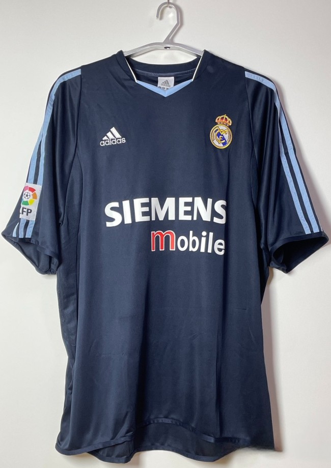 2003-2004 Real Madrid Away Retro Soccer Jersey