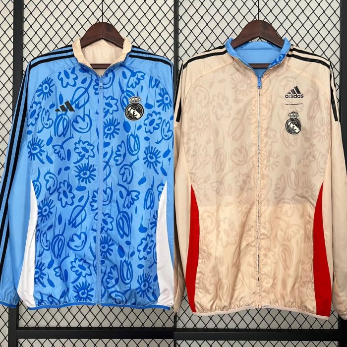 2024 Real Madrid Double Sided Windbreaker