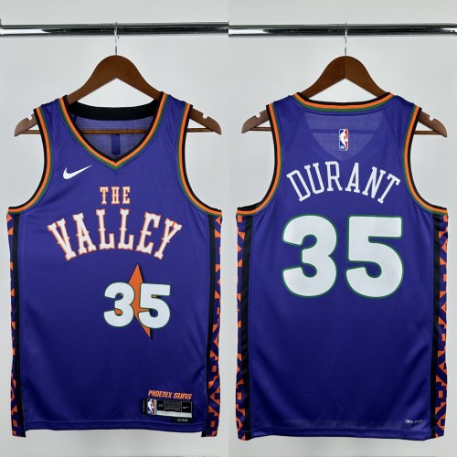 24-25 SUNS DURANT #35 Purple City Edition Top Quality Hot Pressing NBA Jersey