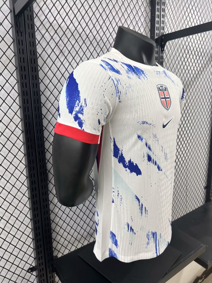2024 Norway Away Player Version Soccer Jersey