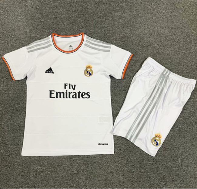 2013-2014 Real Madrid Home Retro Kids Soccer Jersey