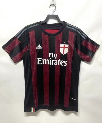 2015-2016 AC Milan Home Retro Soccer Jersey