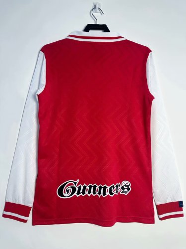 1996-1997 Arsenal Home Long Sleeve Retro Soccer Jersey