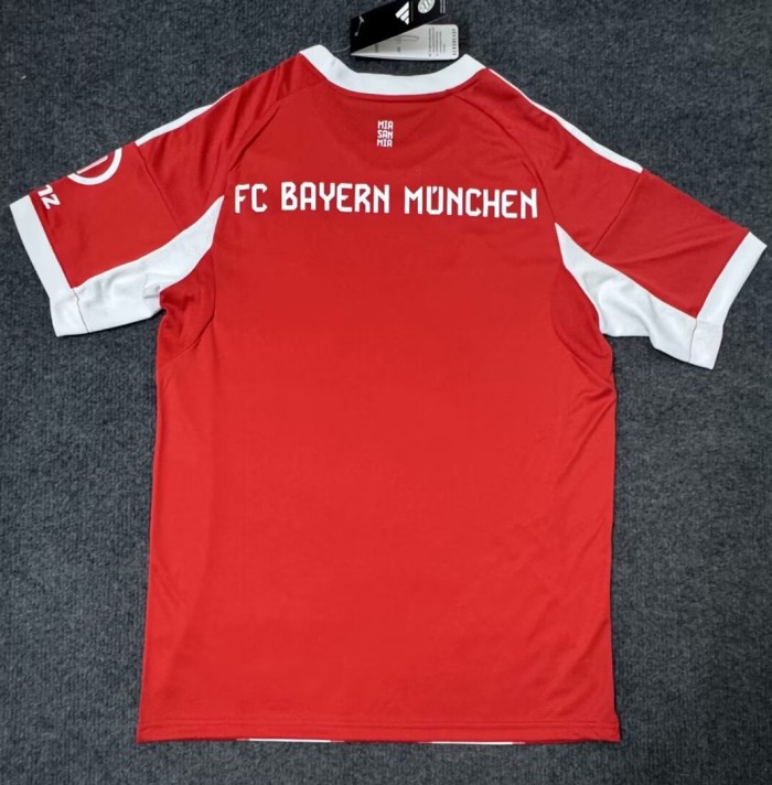 25-26 Bayern Home Muller #25 Print Picture Number Fans Soccer Jersey*球迷