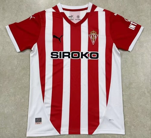 24-25 Gijon Home Fans Soccer Jersey