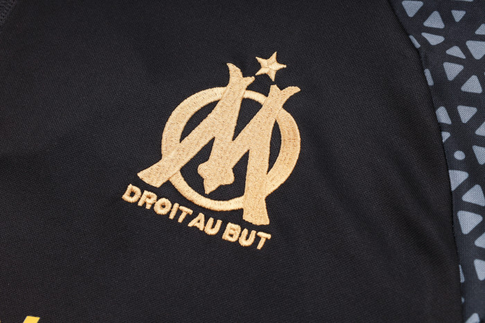 23-24 Marseille High Quality Half Pull Tracksuit