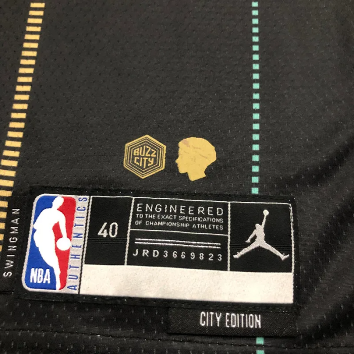 22-23 HORNETS BALL #1 Black City Edition Top Quality Hot Pressing NBA Jersey