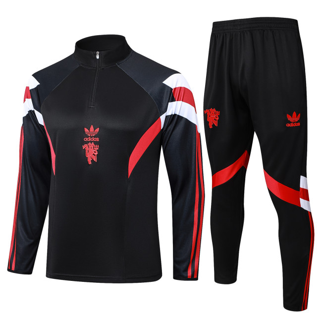 24-25 Manchester United High Quality Half Pull Tracksuit
