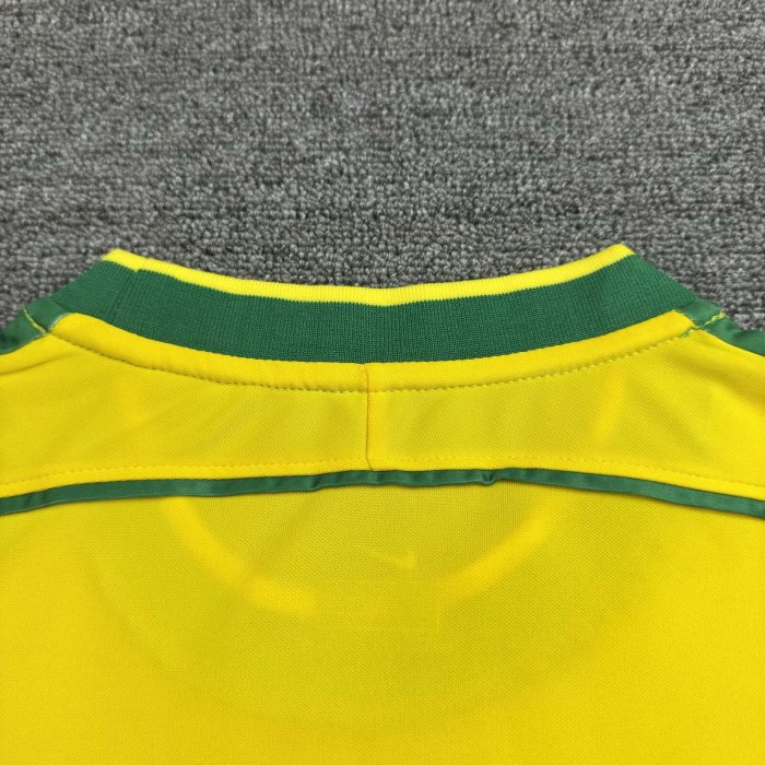 2002 Brazil Home Retro Adult Suit