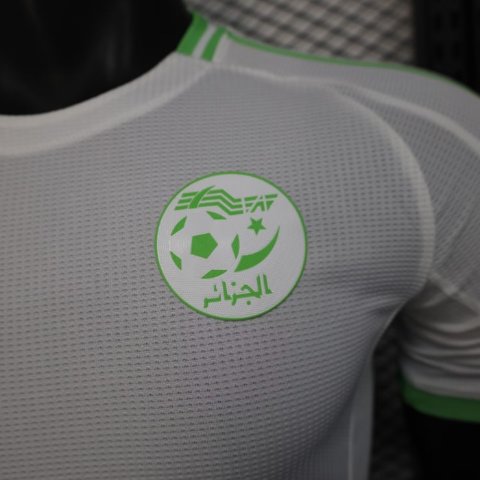 25-26 Algeria White Player Version Training shirts (绿标)