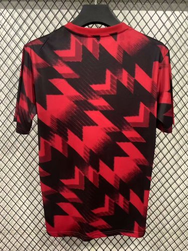 25-26 Manchester United Red Black Fans Training shirts