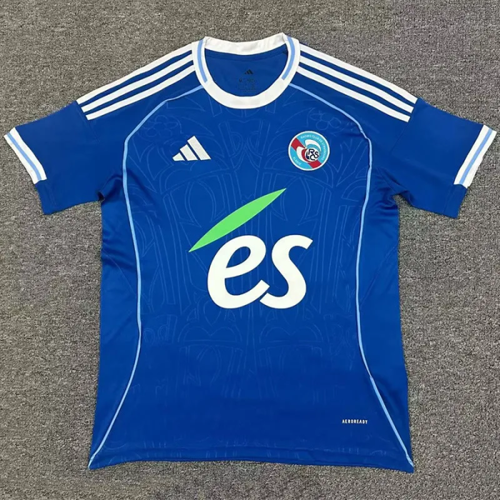 25-26 Strasbourg Home Fans Soccer Jersey