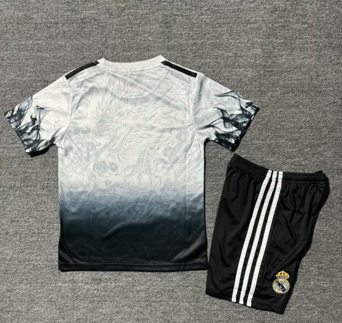 25-26 Real Madrid White Special Edition Kids Soccer Jersey