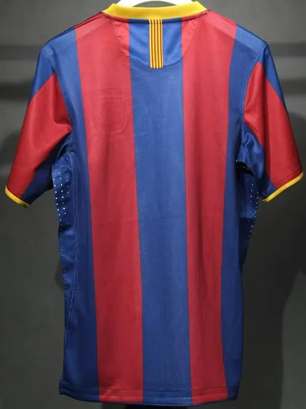 2010-2011 Barcelona Home Player Version  Retro Soccer Jersey
