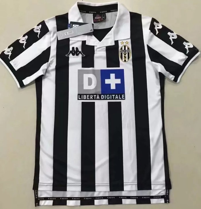 1999-2000 Juventus Home Retro Fans Soccer Jersey