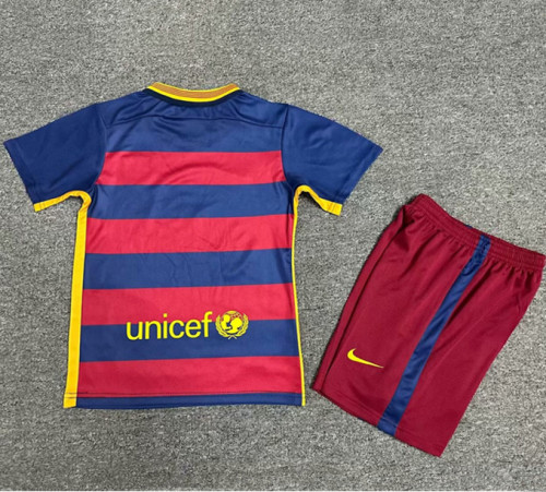 2015-2016 Barcelona Home Retro Kids Soccer Jersey