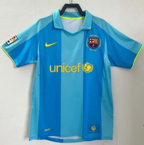 2007-2008 Barcelona Away Retro Soccer Jersey