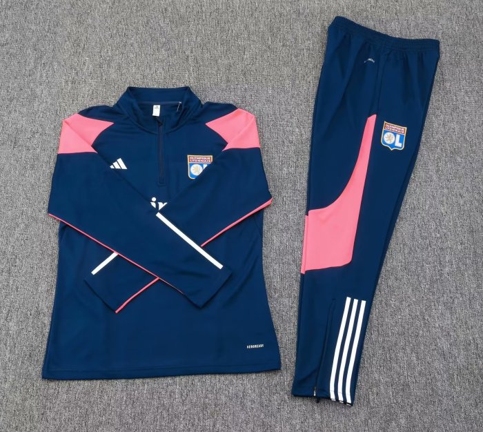 23-24 Lyon High Quality Half Pull Tracksuit