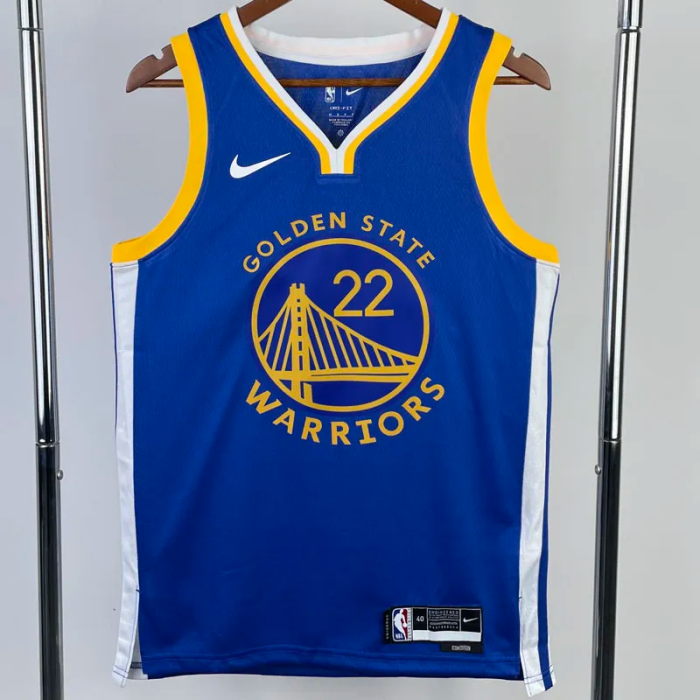 22-23 WARRIORS WIGGINS #22 Blue Top Quality Hot Pressing NBA Jersey