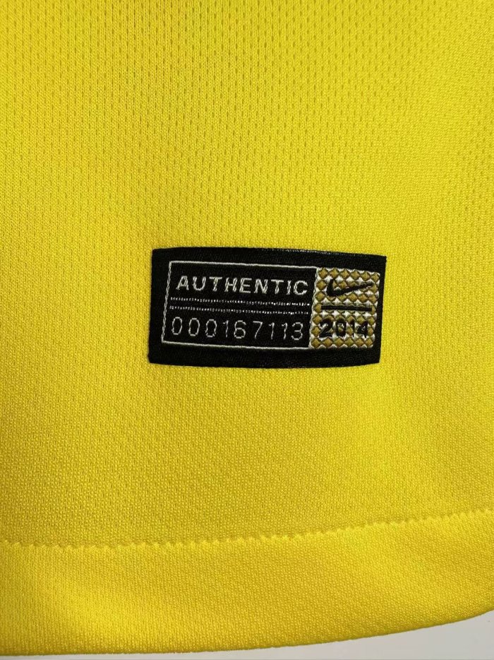 2014 Brazil Home Retro Soccer Jersey