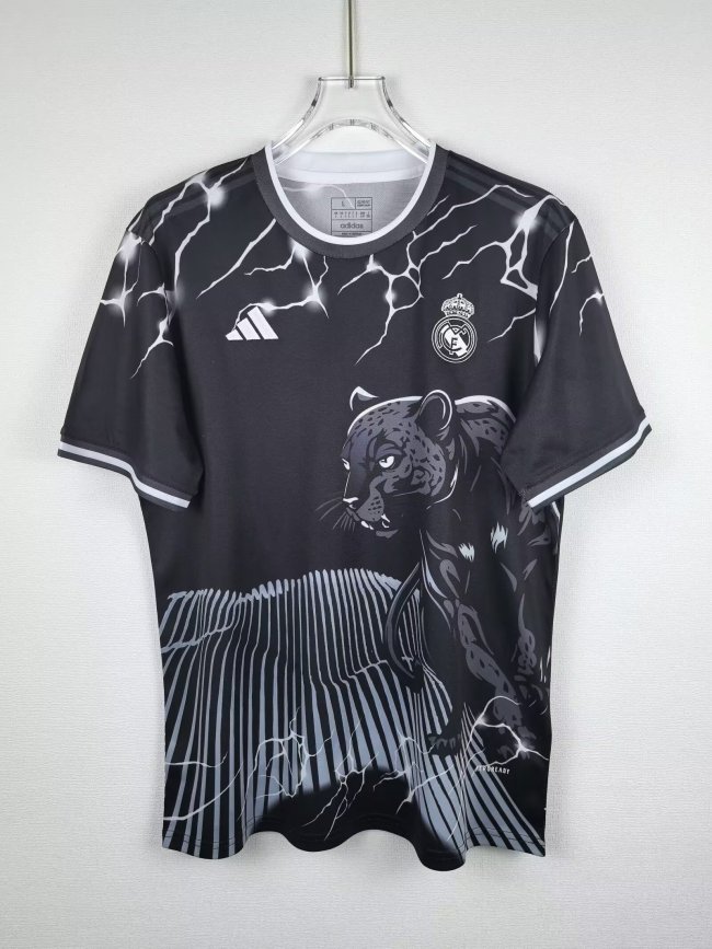 24-25 Real Madrid Black Fans Training Shirts
