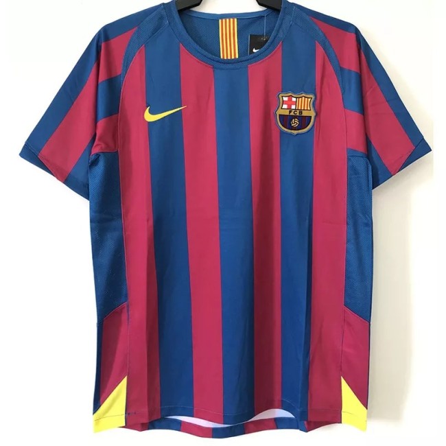 2005-2006 Barcelona Home Retro Soccer Jersey