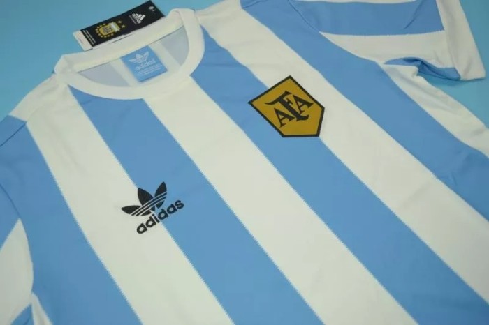 1978 Argentina Home Retro Soccer Jersey