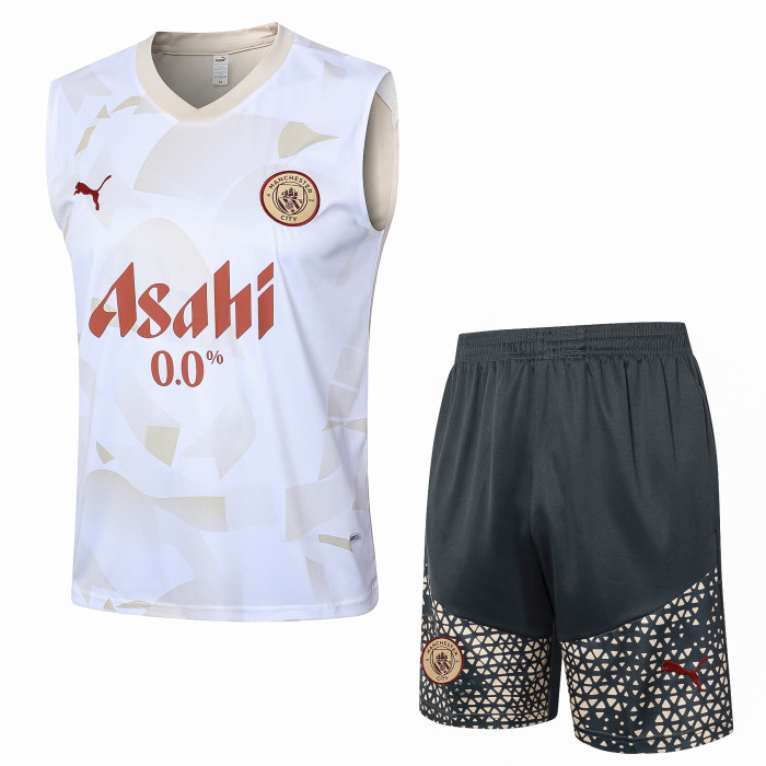 24-25 Manchester City High quality Tank Top And Shorts Suit