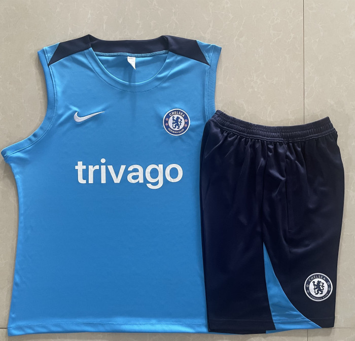 24-25 Chelsea High quality Tank Top And Shorts Suit