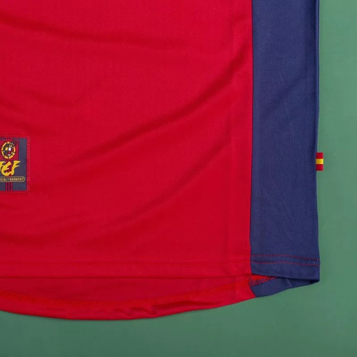1998 Spain Home Retro Soccer Jersey