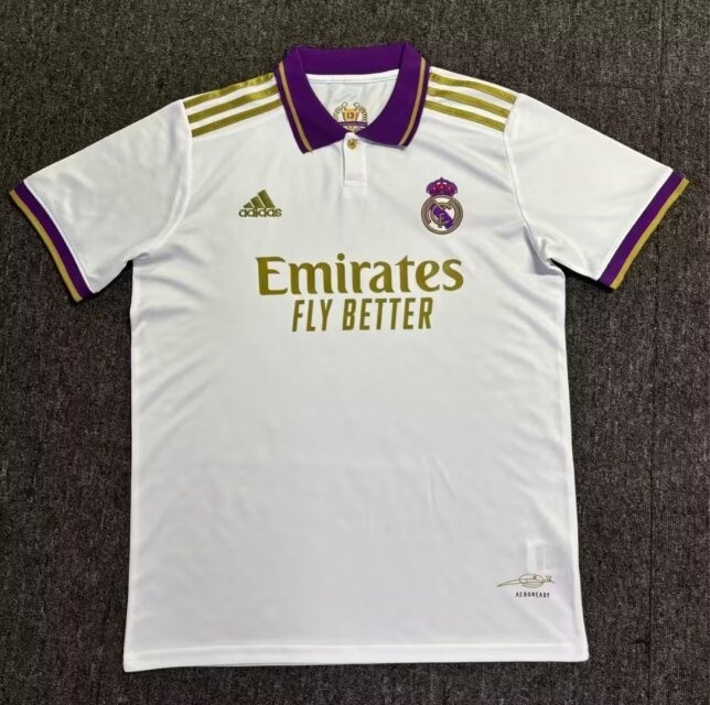 24-25 Real Madrid White Commemorative Edition Fans Soccer Jersey