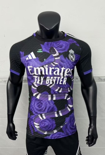 25-26 Real Madrid Purple Special Edition Player Version Training Shirts *玫瑰蛇