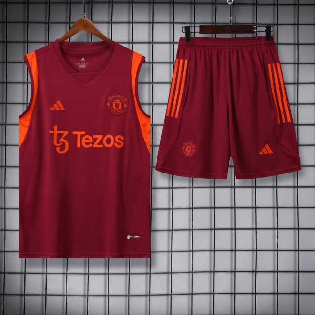 23-24 Manchester United High quality Tank Top And Shorts Suit