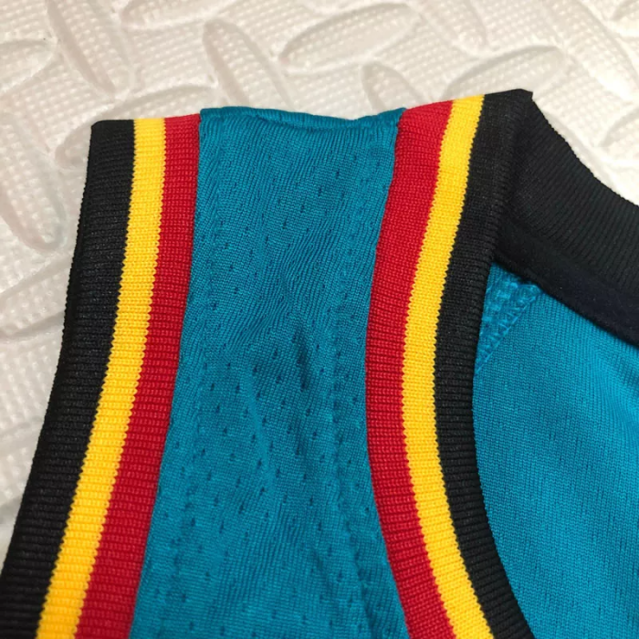 22-23 Pistons CUNNINGHAM #2 Light blue Top Quality Hot Pressing NBA Jersey (Retro Logo)