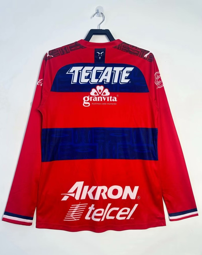 2019-2020 Chivas Away Long Sleeve Retro Soccer Jersey