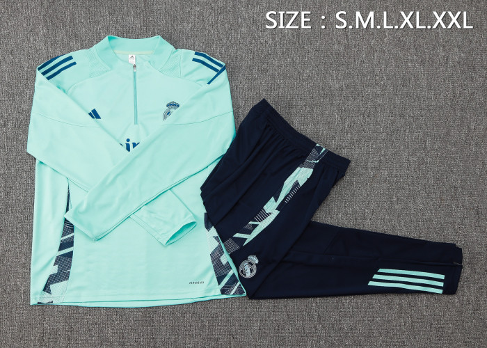 24-25 Real Madrid High Quality Half Pull Tracksuit