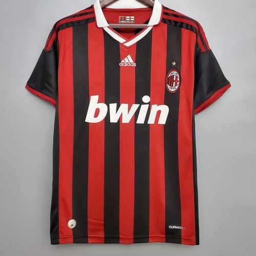 2009-2010 AC Milan Home Retro Soccer Jersey