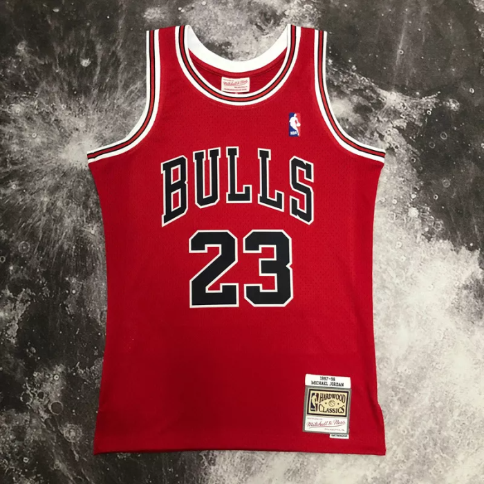 1998 BULLS JORDAN #23 Red Retro Top Quality Hot Pressing NBA Jersey